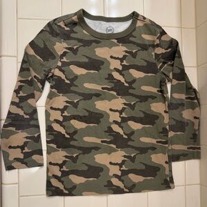 Wonder Nation Camo Long Sleeve Shirt size S 6-7